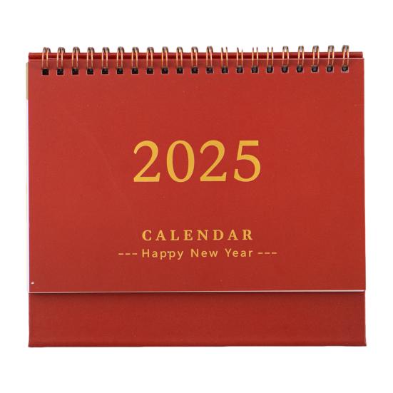 2025 Mini Desk Calendar Daily Planner Flip Calendar To-Do List Memo Pad Time Management Schedule Organizer for Office Home School