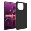 For Motorola Edge 60 Pro 5G TPU Case WANLONFENG MS Series Matte Back Cover with Tempered Glass (Big Hole Lens)