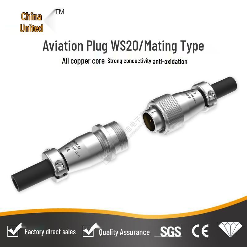 Central Connection WS20 Aviation Plug Socket Cable Harness and Wire Connector