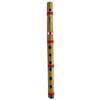 Wooden Bansuri Handmade Home Decor Musical Instrument Brown Bamboo Flute
