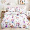 3D Printed Mermaid Princess Bedding Set for Girls and Women, Dreamy Quilt Cover Pillowcases 2/3pcs Gift