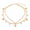 Personality Double-deck Retro Style Sun Moon Stars Tassels Alloy Waist Chain Ladies' Body Chain Jewelry