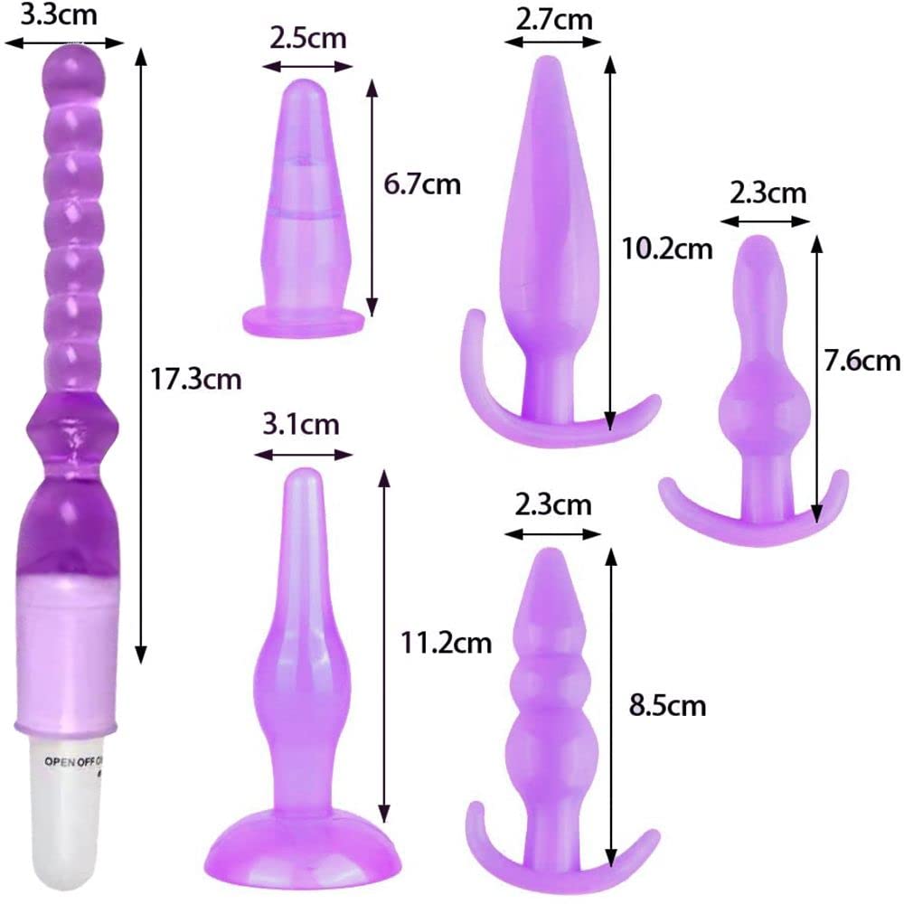 Anal Development Set for Beginners Vibrator Anal Plug Anal Includes Storage Bag Unisex Anal Expansion Device Adult Toy Anal Vibrator Prostate Enhancer