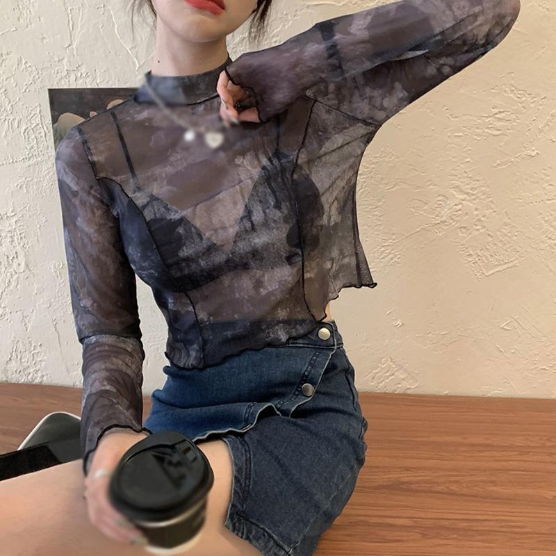 Женская футболка с длинными рукавами, узкие короткие топы, рубашка с солнцезащитным кремом