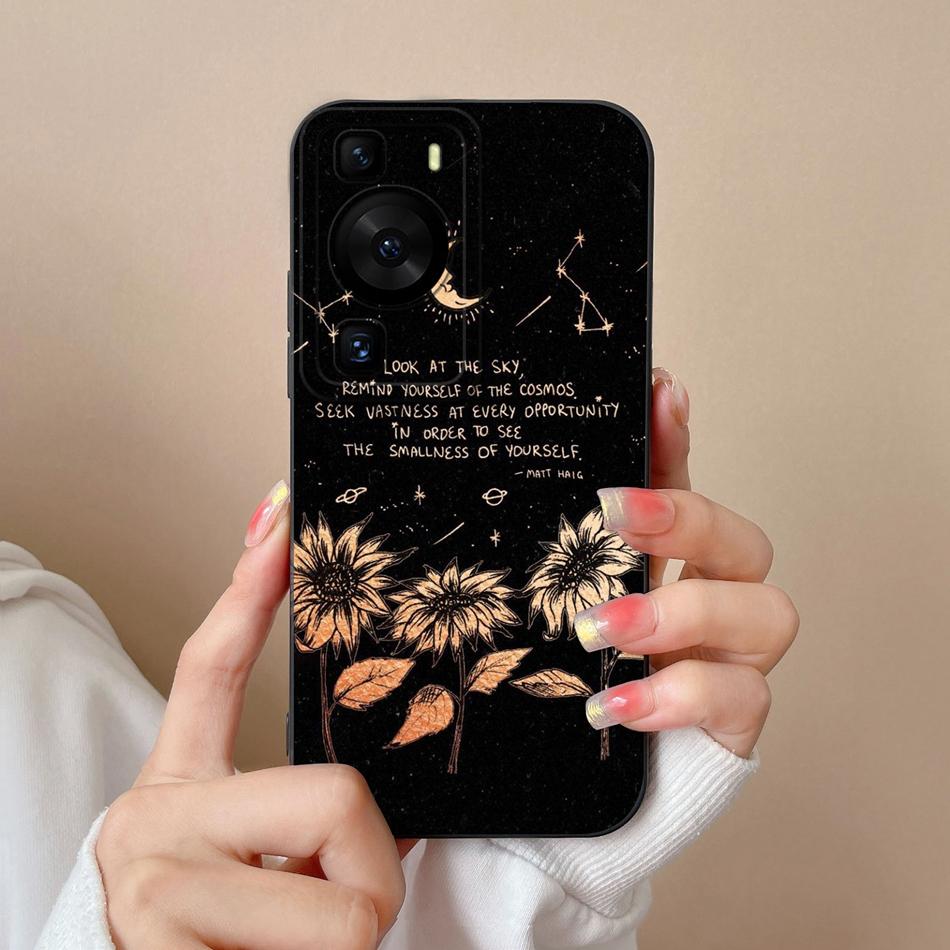 For Huawei P60 Pro Art Phone Case Cute Design Soft Liquid Silicone Back Cover For HuaweiP60 P 60 Anti Drop Durable Bumper Funda