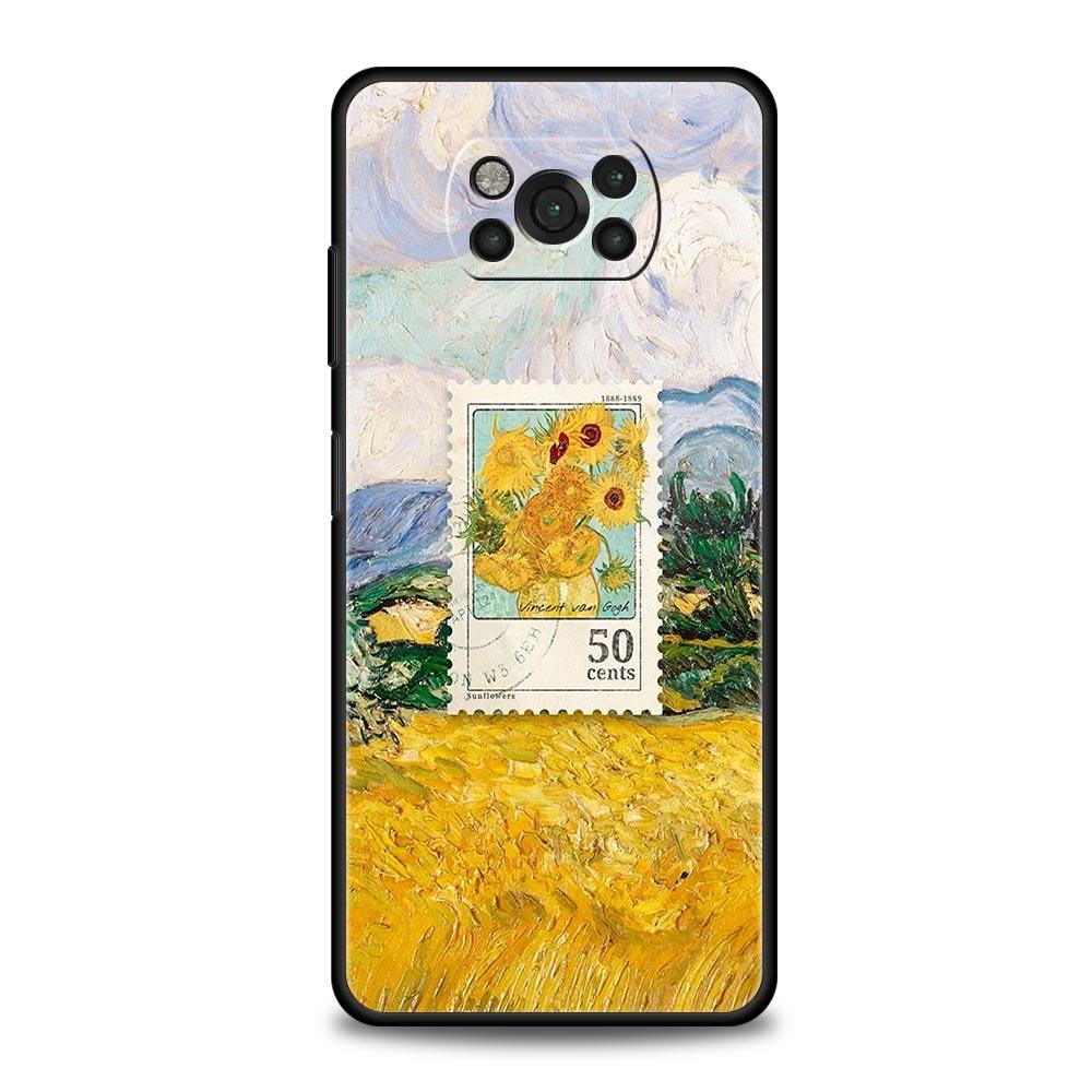 Чехол для телефона «Звездная ночь» в стиле Ван Гога для Xiaomi Poco X6 X5 Pro X4 X3 NFC F5 Pro F4 F3 GT M5 M4 Pro 5G M3 C51 C50 C55