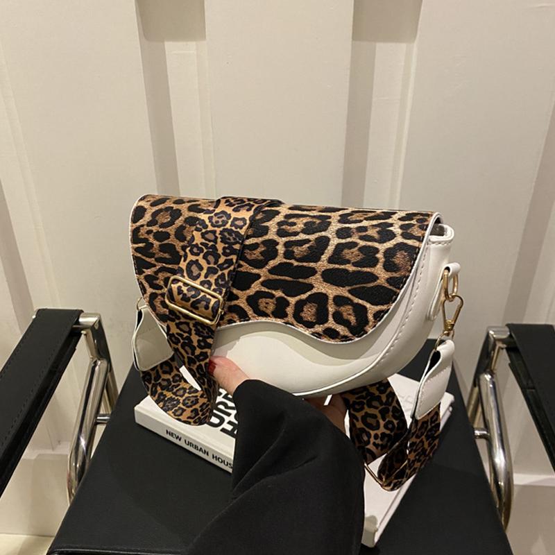 Широкий ремешок, леопардовый принт, сумки кроссбоди для женщин, модная дизайнерская сумка через плечо для повседневного использования, универсальные женские сумки KTY