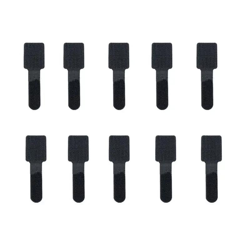 1/5/12/20PCS Tape Cable Tie Auto Adhesive Velcros Self-adhesive Sewing Wall-mounted Diy Reusable T-shaped Nylon Hook Surround