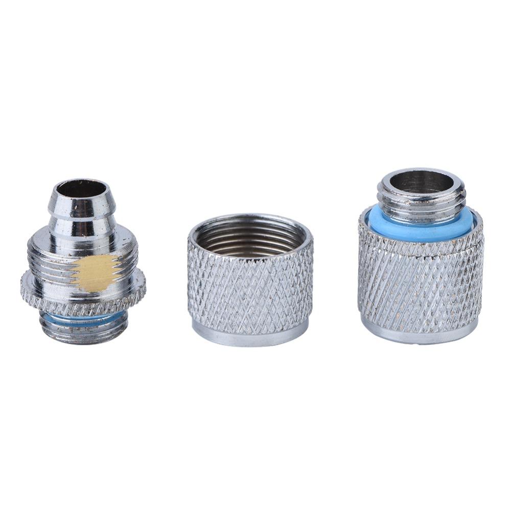2PCS G1/4 Thread 2 Points Compression Fitting Watercooling  PC Water Cooling System