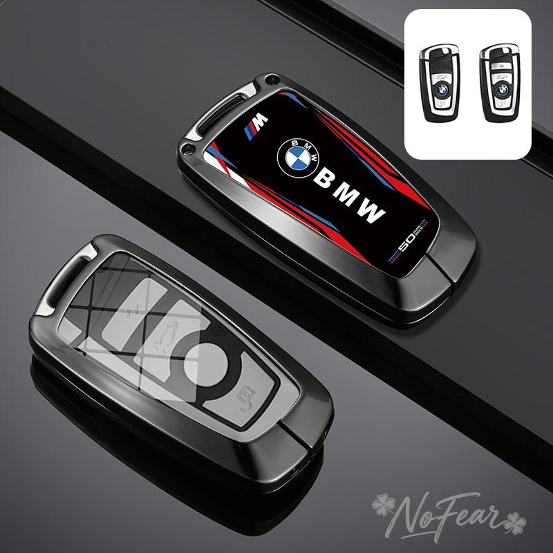 BBJN7 Alloy Car Remote Key Case Cover Protector For Bmw F20 F30 G20 F31 F34 F10 G30 F11 X3 F25 X4 I3 M3 M4 1 3 5 Series Car stickers