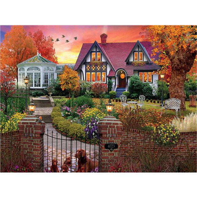 5D DIY алмазная живопись Зимний снежный пейзаж полный квадратный алмаз ремесло украшение дома подарок набор для вышивки крестом мозаичный узор