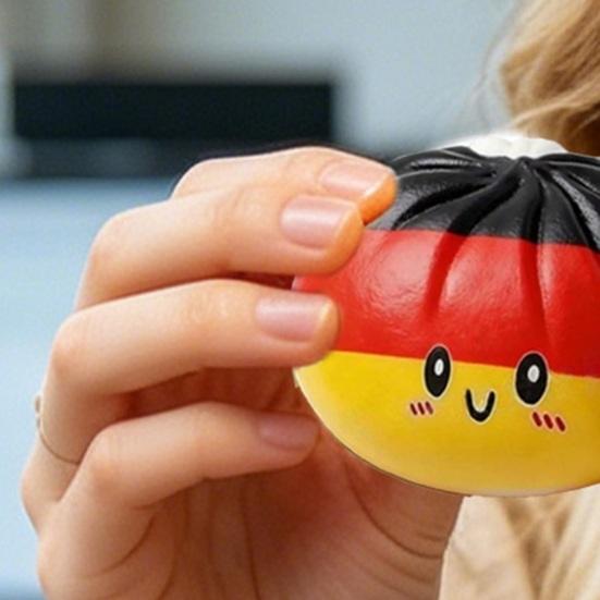 Национальный флаг Пельмень Игрушка-пищалка Снятие стресса Мультяшное выражение Паровая булочка Игрушка-непоседа Расслабление рук Гаджет для снятия напряжения