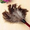 Household Anti-static Ostrich Feather Brush Wooden Handle Duster Dust Removal Tool Car Impurity Cleaning Household Accessories