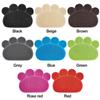 Paw Shape Cat Dishes Placemat Non-slip Cat Litter Box Mat Durable Pet Feeding Mat