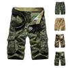 Men's Vintage Loose-Fit Multi-Pocket Work Cargo Shorts
