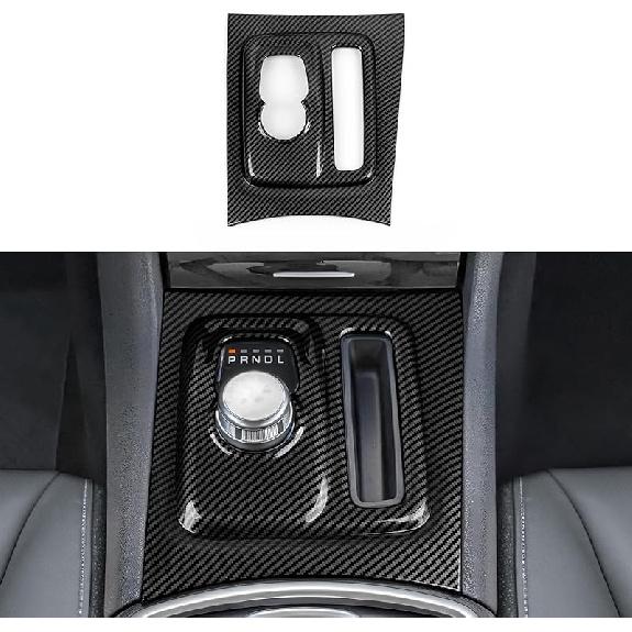 Car Gear Shift Panel Decals For 2018 Dodge Durango Accessories Carbon Fiber Interior Stickers