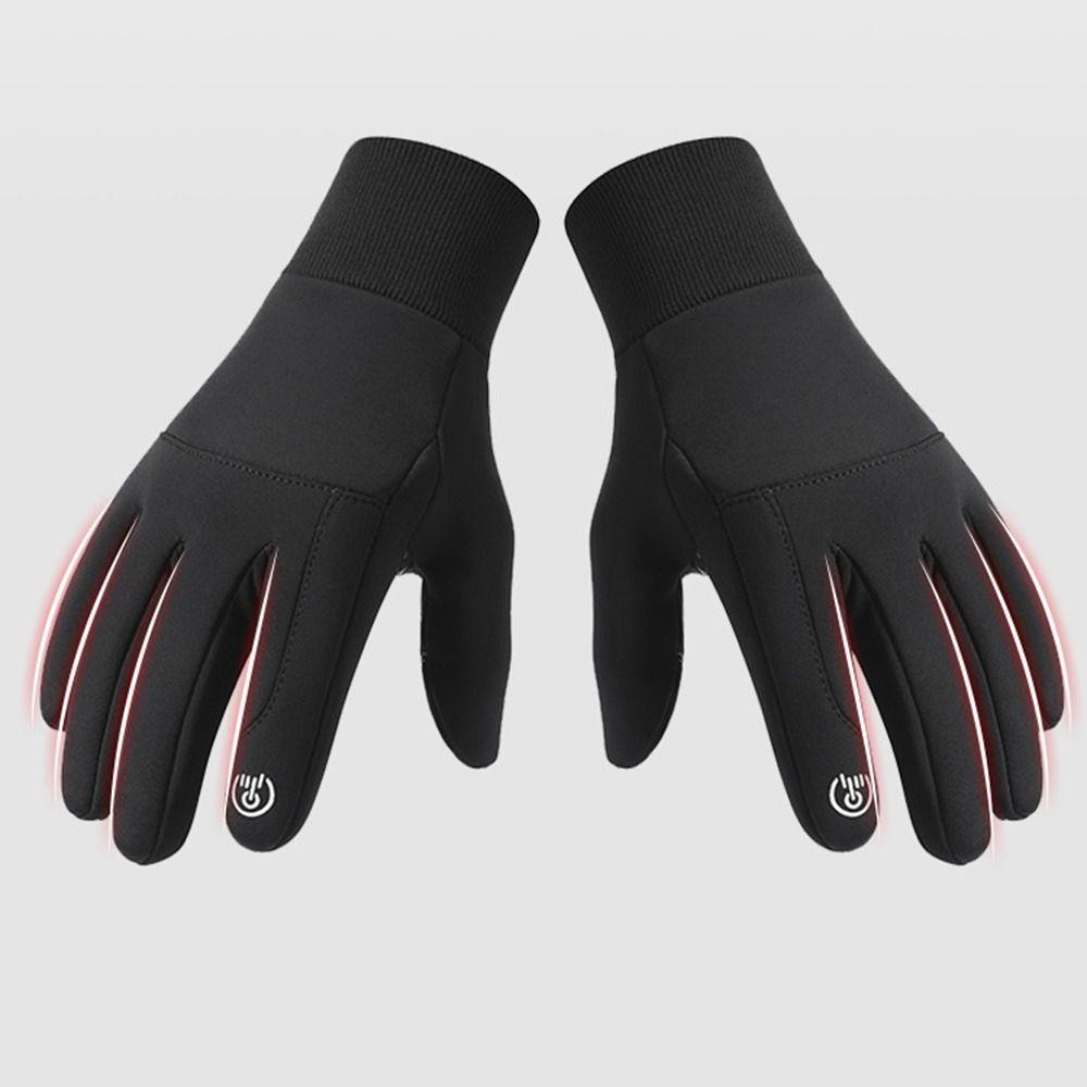 Multifunction Warm Winter Gloves Touchscreen Waterproof Outdoor Riding Mittens Windproof Anti-Slip Protective Mittens Hiking