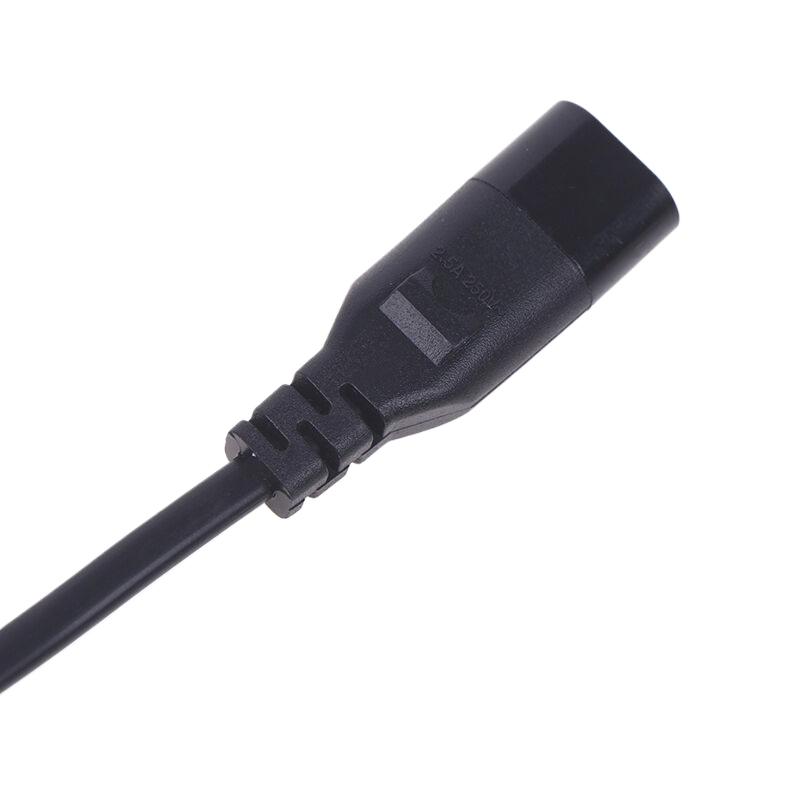IEC 320 C8 2Pin Male To 2 X C7 Female Y Split Power Cable Около 28 см IEC 320 C7 To C8 Удлинительные шнуры C8 Male To C7 Female Cable