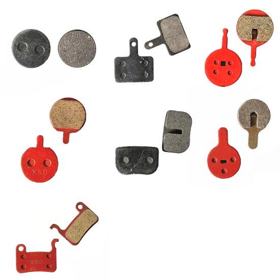 1 пара велосипедных тормозных колодок Компактные Бесшумные Полуметаллические Съемные Колодки для Дискового Тормоза для MTB Шоссейного Велосипеда