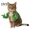 Humorous Pet Accessories 2Pcs Funny Cat Muscle Arms, Hilarious Cosplay 3D Printed Comfortable Costume Peace Gesture Lightweight Shoulder Attachment