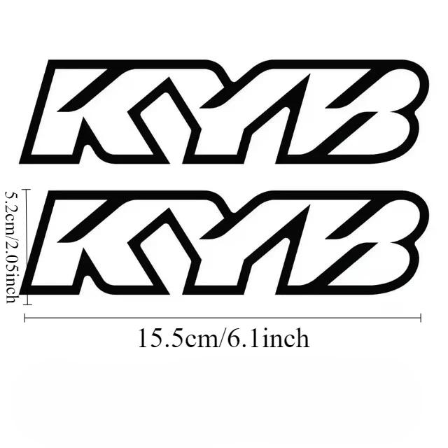 2PCS Motorcycle Stickers Motocross Front Forks Kyb Showa Wp for Shock Absorbers Cool Logo Vinyl Suspension Durable Vinyl Decals