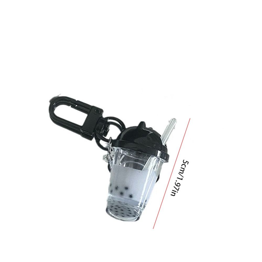 Брелоки для ключей автомобиля Брелок-подвеска для сумки с имитацией еды Полимерный брелок Мини-брелок в виде жемчужного молочного чая Мужские