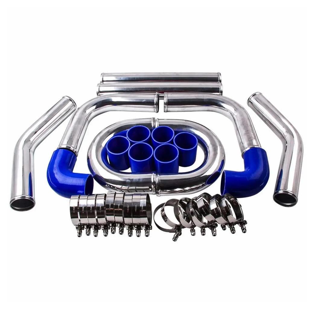 2.5" Aluminum Turbo Intercooler Tube (450x180x65mm) - Universal DIY Car Accessory