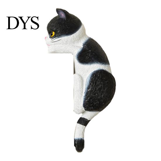 Cartoon Cat Switch Shield 3D Light Sticker, Decorative Resin Wall Plate Cover, Cute Animal Child Safe Cover Stickers, Peel And Stick decorations