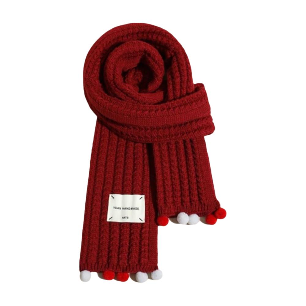 Keep Warm Knit Scarf New Year's Neckerchief New Cross Scarf Women