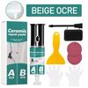 Tile Repair Agent Set Porcelain and Ceramic Tile Repair Filler Fast Fix Chips and Holes in Floor and Wall Tiles 50g