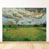 Posters and Prints Wall Picture for Living Room Harvest At La Crau by Van Gogh Landscape Oil Painting Reproductions On Canvas
