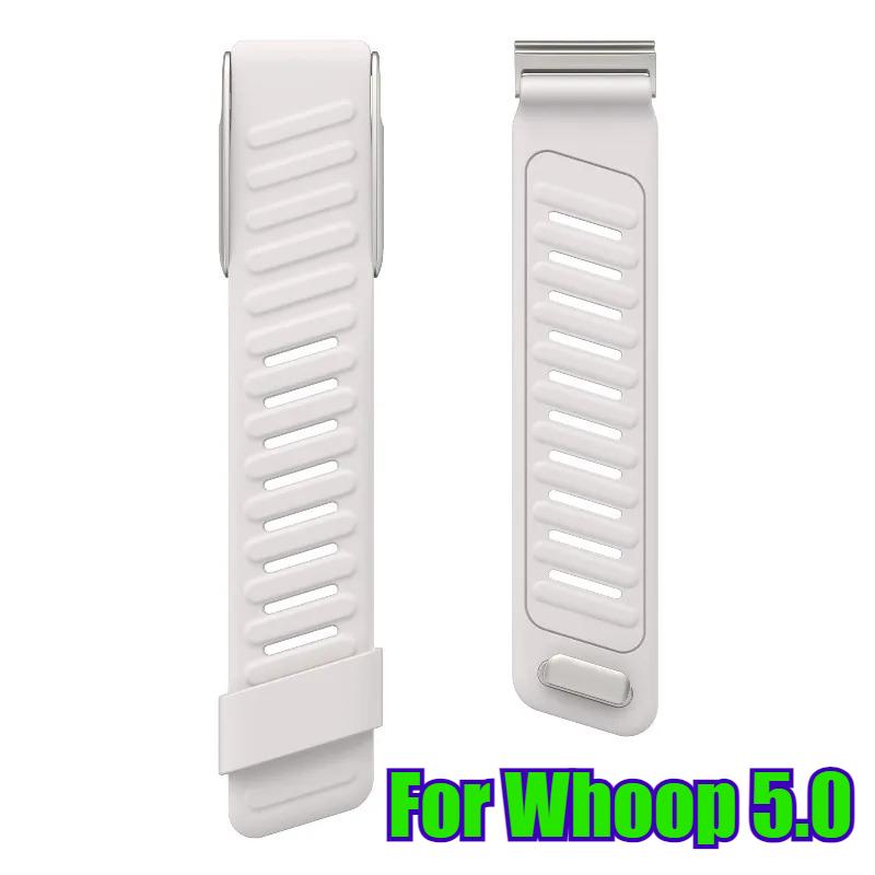 Compatible with WHOOP 5.0 / For Whoop MG WristBand Soft-Touch Silicone Waterproof Sweatproof Soft Adjustable Rubber Band for Whoop 5.0/MG