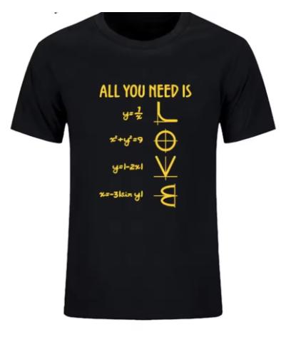 An Interesting Math Unisexs Tshirt With Joke Patterns And A Pure Cotton Texture Shortsleeved Tshirt
