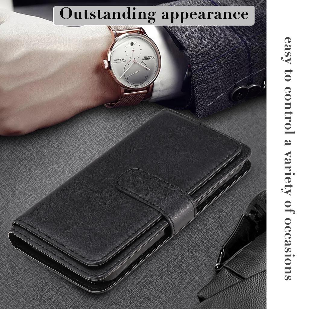 For Samsung Galaxy A07 4G/A06 4G/A06 5G Leather Case with 10 Card Holder Phone Cover Stand