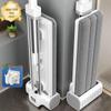 All-in-One Lazy Mop with Hand-Free Wash & Stainless Steel Pole for Wet/Dry Use
