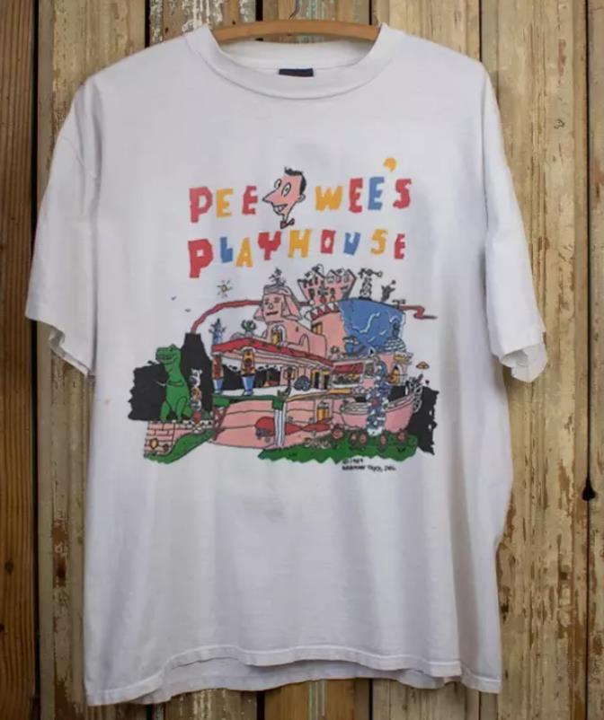 Pee Wees Playhouse Shirt, 90s Pee Wee Herman Shirt