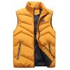 Men  Winter Fashion Stand Collar Color Waistcoat Vest Jacket Top Coat