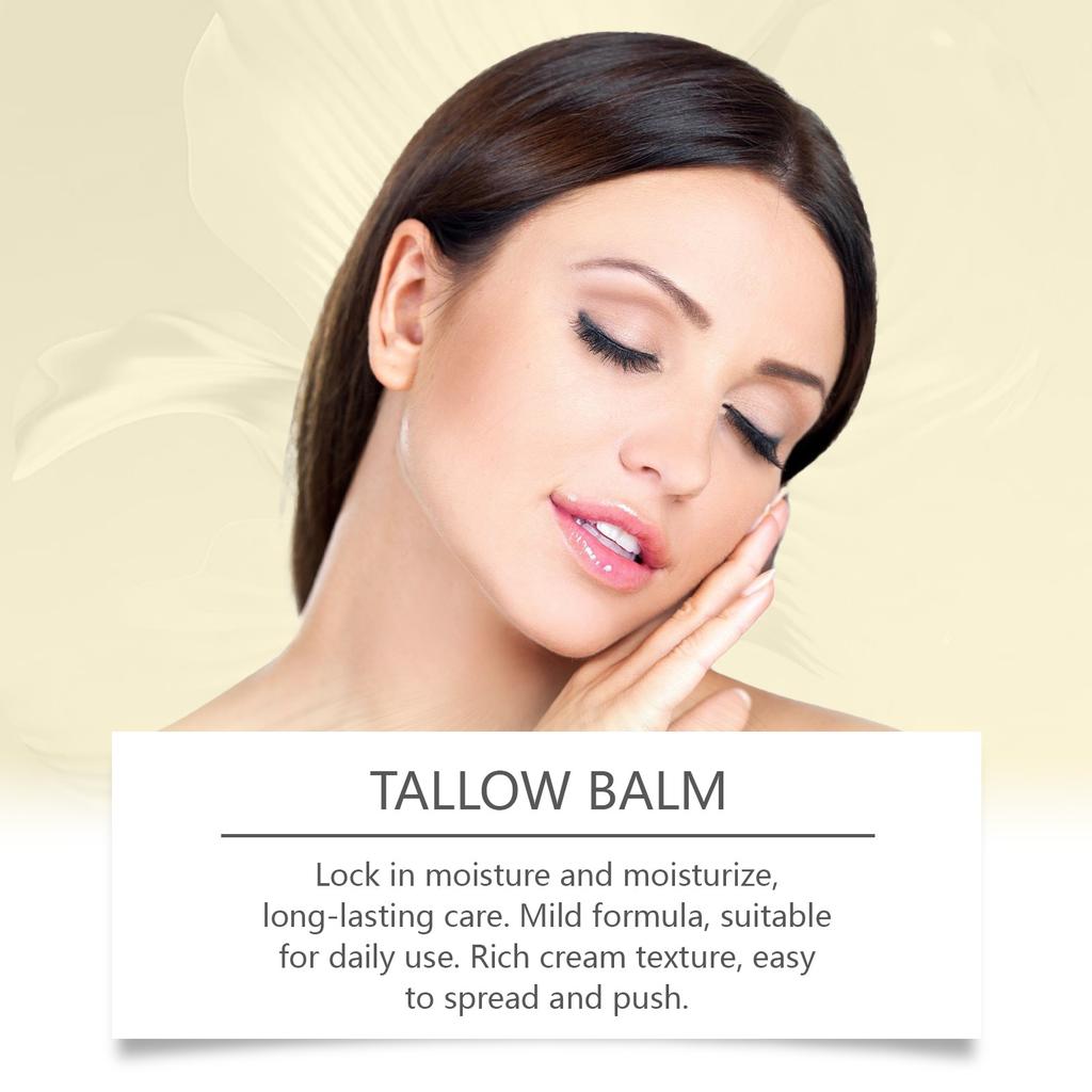 Крем для лица с коровьим жиром Tallow Cream питает и смягчает кожу, восстанавливает и успокаивает лицо, увлажняет и подтягивает кожу 114 г