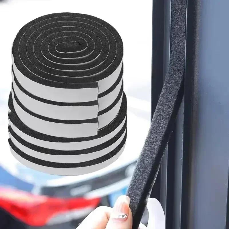 1PC Foam Door Window Sealing Strip Weather Stripping Self-Adhesive Soundproof Windproof Dustproof Draught Insulation Tape Wholesale