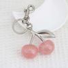 3D Crafts Cherry Keychain Ornaments Cherry Charms Fashion Car Keyring  Lady/Women
