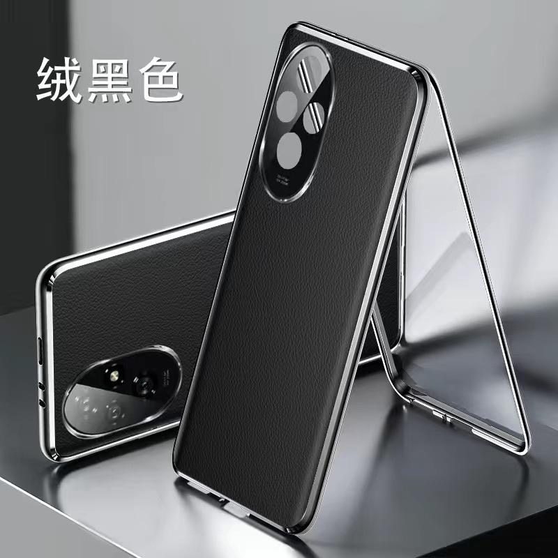 Полный Чехол 360 Для Honor 200 Pro Чехол Закаленное Стекло Кожаная Крышка Для Honor200 200Pro 5G 100Pro Двусторонний Защитный Бампер