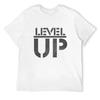 Level Up T-Shirt Tops Blouse T-Shirts For Men Cotton