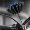 Creative Reflective Stripe Reverse Umbrella Fully Automatic Umbrella Male Sunny Rainy Dual-use Umbrella UV Protection Sun Uxury Business Car Travel