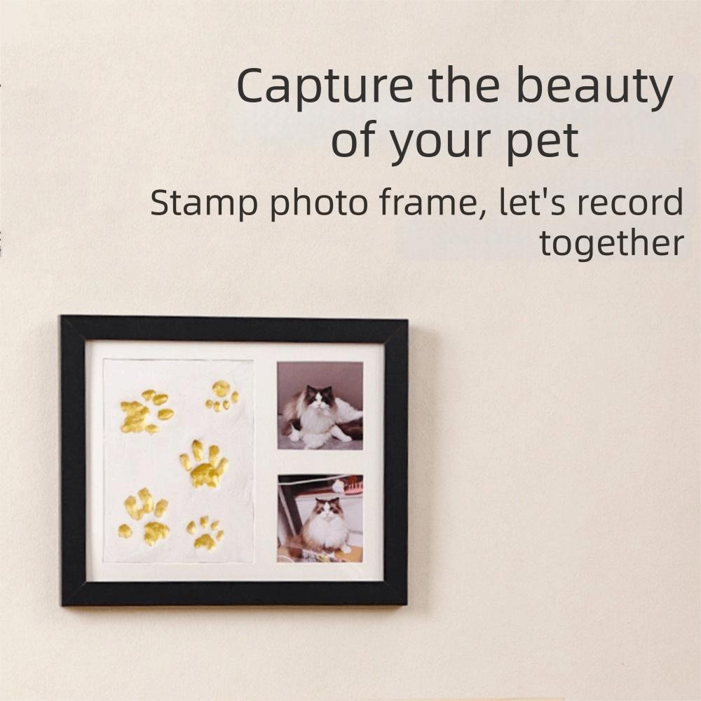 Non-Toxic Paint Photo Frame Imprint Clay Pet Paw Print Kit Father's Day