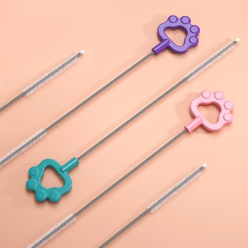 1 шт. Щетка для чистки питьевой соломинки, очиститель труб из нейлона и нержавеющей стали с длинной ручкой, щетки для чистки соломинки