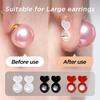 Силиконовые задние фиксаторы для тяжелых сережек: Невидимые поддерживающие подушечки для невыпадающих мочек ушей - безопасные подъемники для сережек-гвоздиков и подвесок