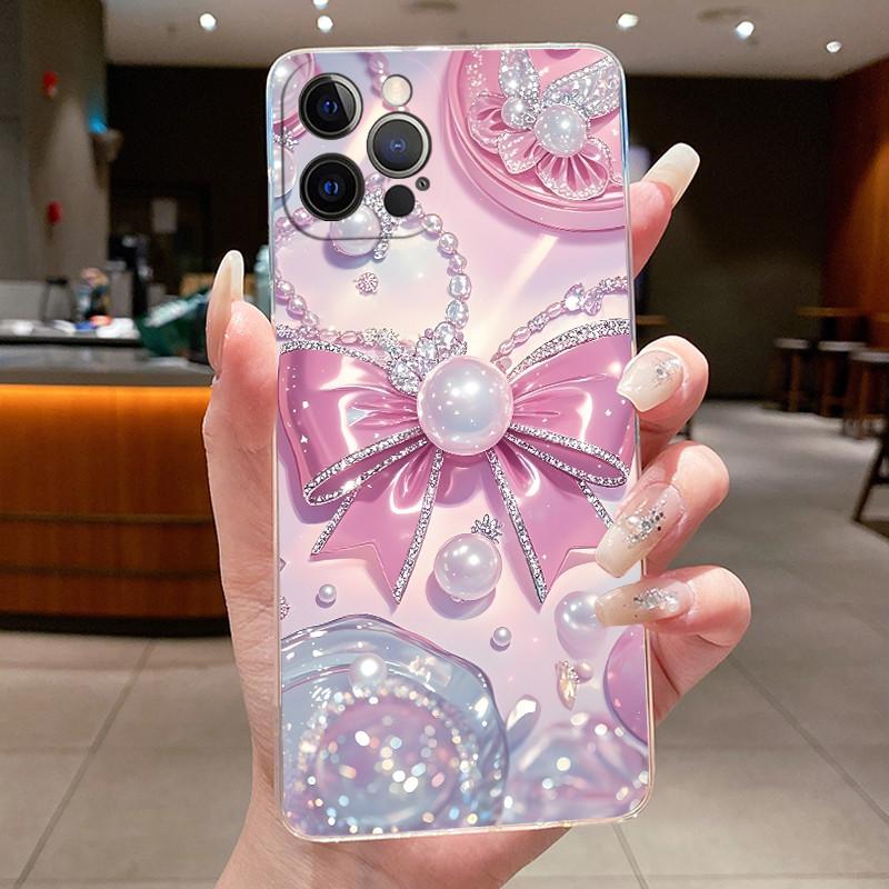 Чехол для iPhone 12 Pro Max 12Pro Красивый Цветок Бабочка Задние Крышки Для iPhone 12 Мягкий Силикон Прозрачные ТПУ Оболочки