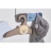 Wooden Hanger - Teddy Bear Hanger - 29 X 21.5 Cm - Natural Unvarnished Wood - For Children - Unisex