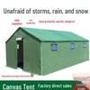 Heavy-Duty Canvas Tent for Construction, Emergency, and Disaster Relief - Rainproof, Cold Protection, Insulated for Warmth