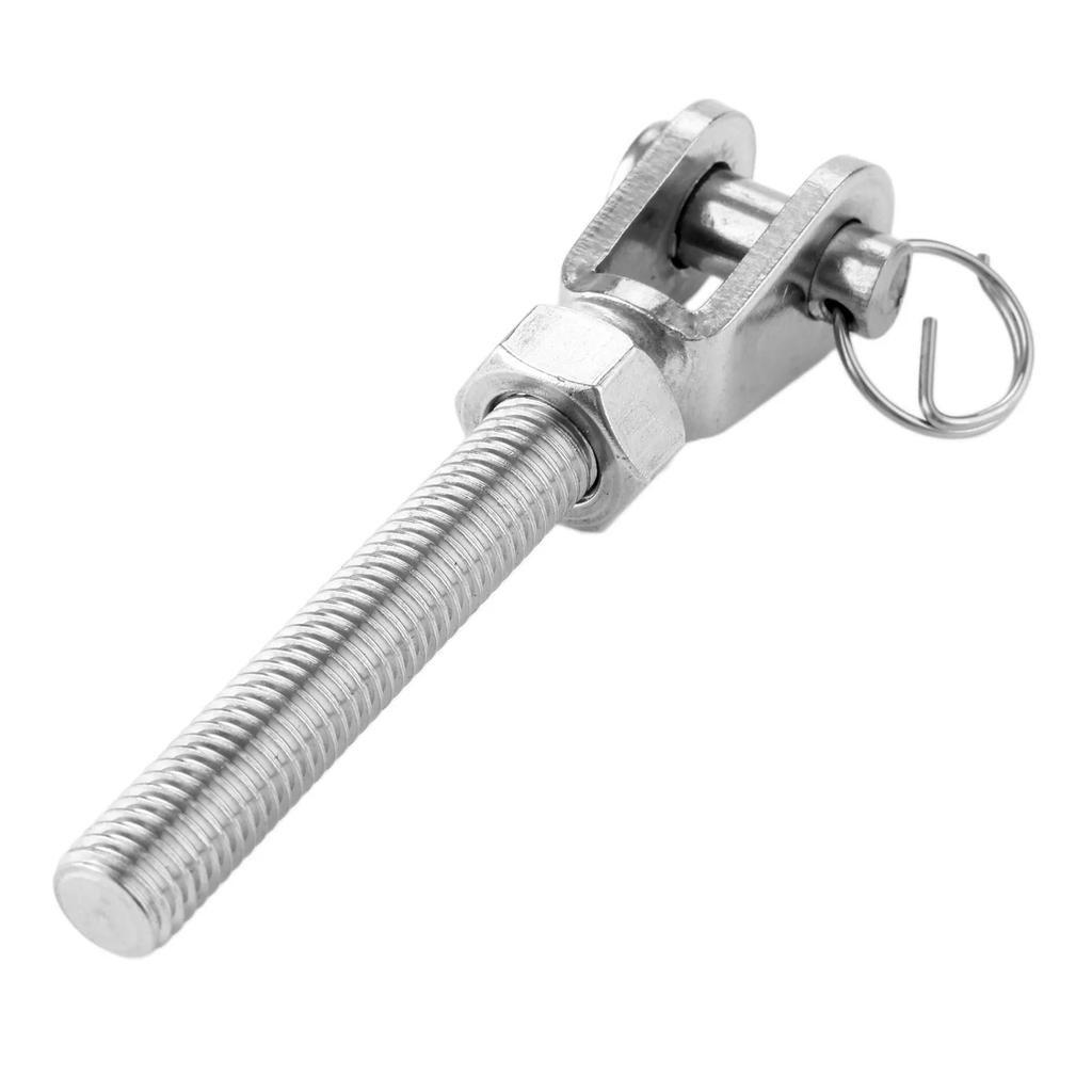 1Pc M5 M6 M8 M10 M12 304 Stainless Steel Jaw Open Bolt & Nut Replacement Turnbuckle Rigging Screw Parts